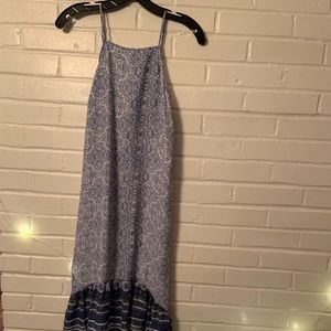 Knox Rose Blue Pattern Maxi Dress